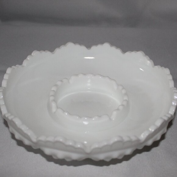 Vintage Fenton Milk Glass Hobnail Ashtray - Picture 6 of 6